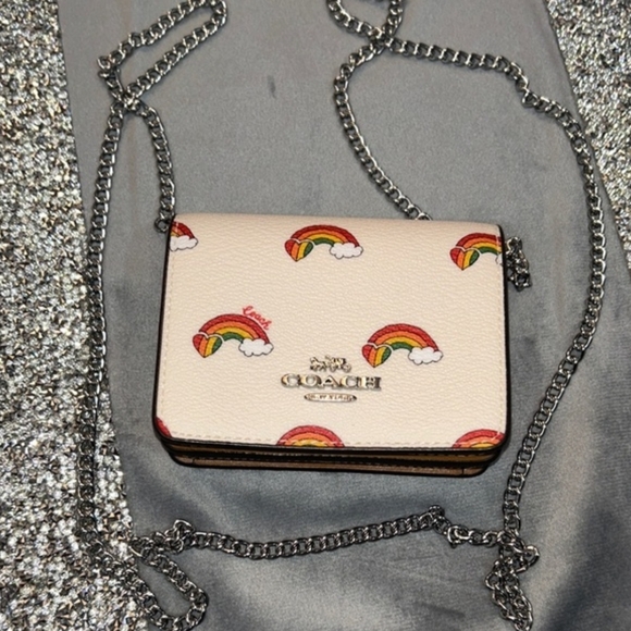 Coach PRIDE Rainbow Mini Wallet On Chain - Picture 3 of 9